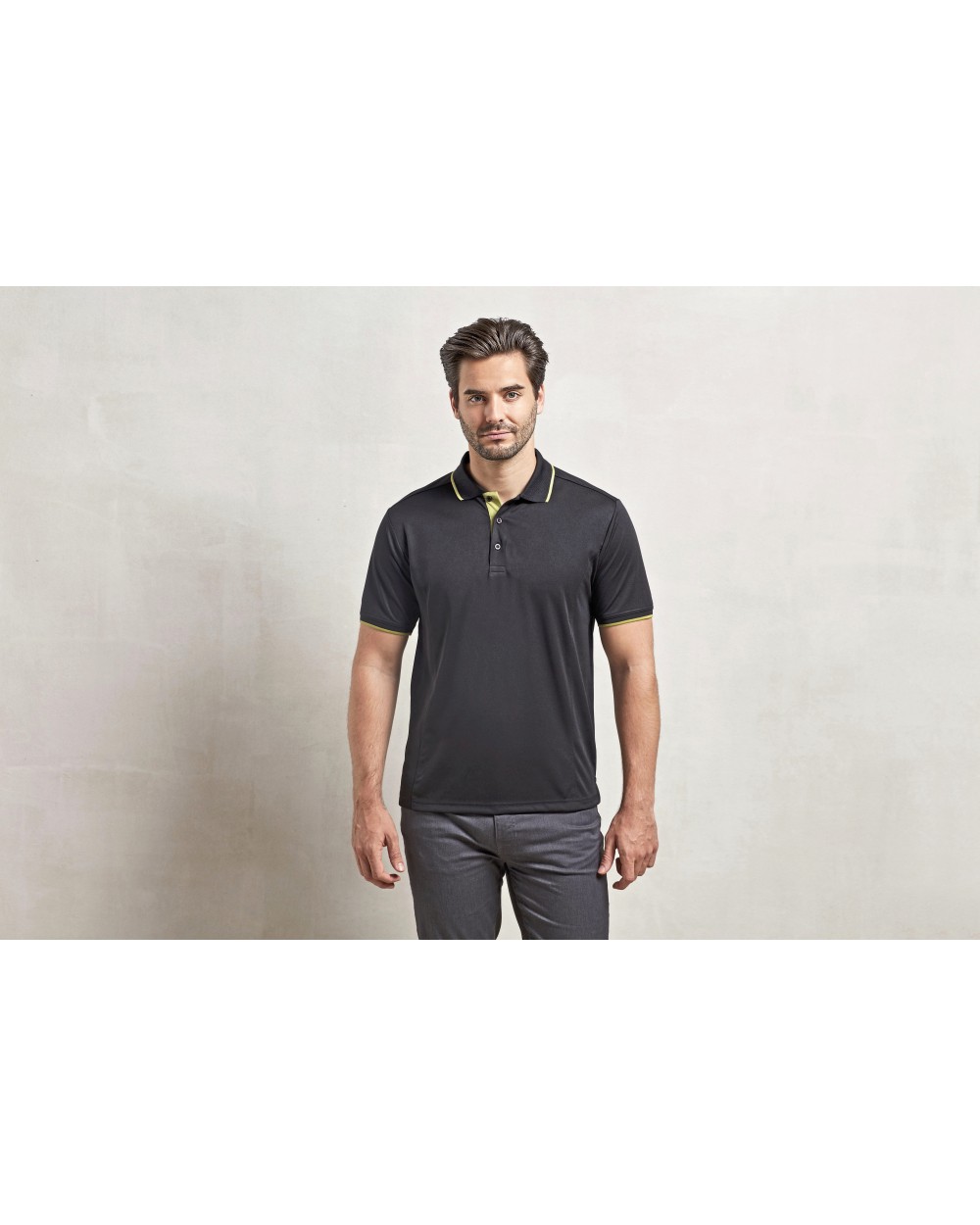Polos personnalisable PREMIER Mens Contrast Coolchecker Polo