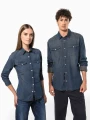 Chemises à personnaliser KARIBAN Chemise denim manches longues 