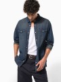 Chemises à personnaliser KARIBAN Chemise denim manches longues 
