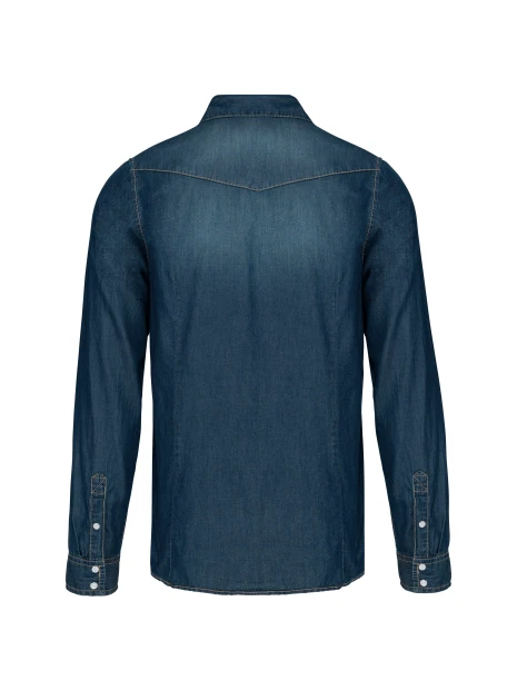 KARIBAN Chemise denim manches longues /api/colors/1eed47ce-fb25-460d-92da-4f2ee327e705 personnalisable