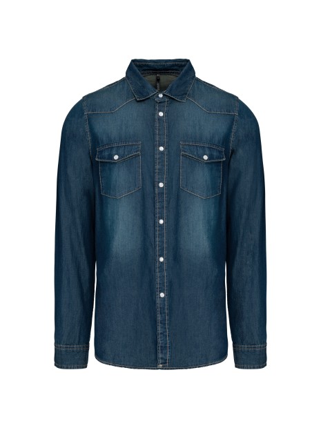 KARIBAN Chemise denim manches longues /api/colors/1eed47ce-fb25-460d-92da-4f2ee327e705 personnalisable