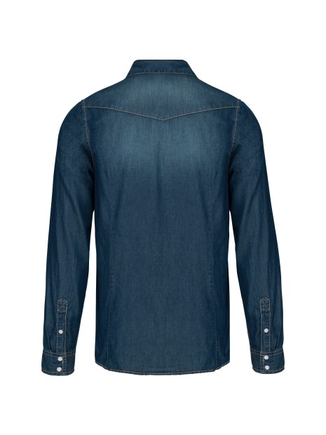 KARIBAN Chemise denim manches longues /api/colors/1eed47ce-fb25-460d-92da-4f2ee327e705 personnalisable