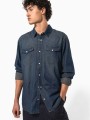 Chemises à personnaliser KARIBAN Chemise denim manches longues 