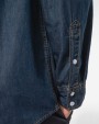 Hemden KARIBAN Heren denim overhemd lange mouwen voor bedrukking &amp; borduring
