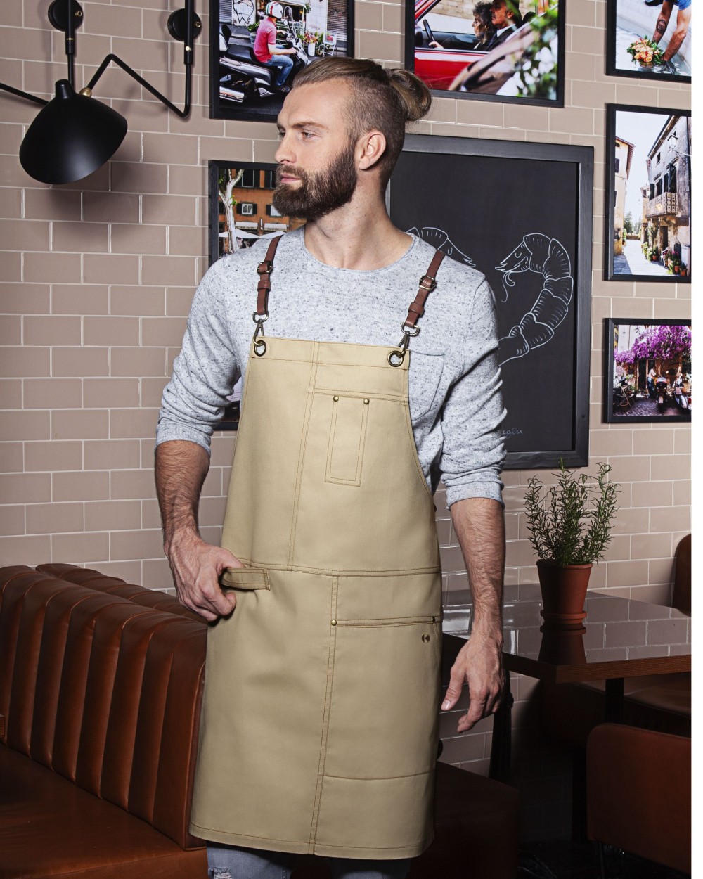 Tabliers personnalisable KARLOWSKY BIB APRON URBAN X-STYLE