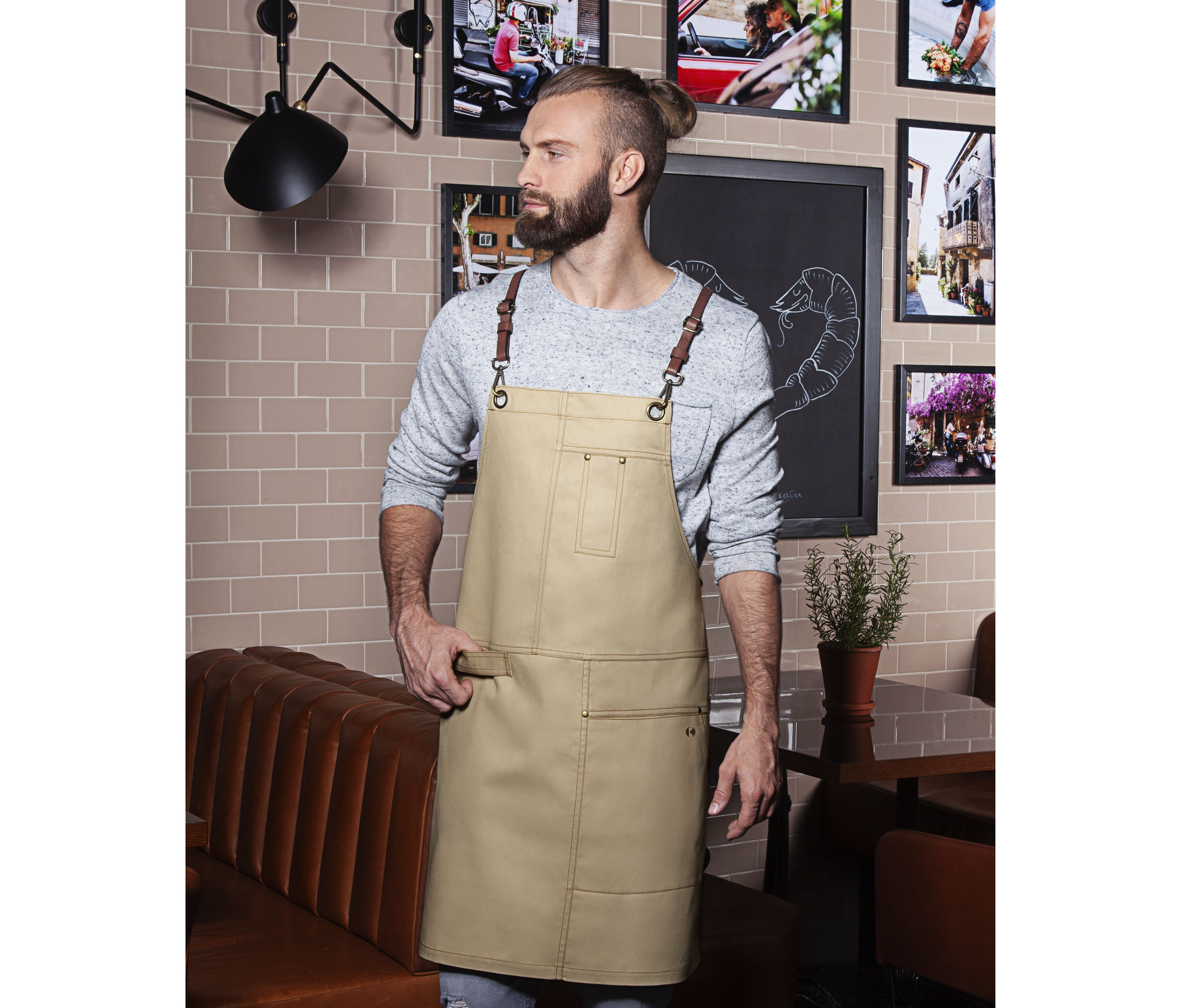 KARLOWSKY BIB APRON URBAN X-STYLE Schürzen personalisierbar