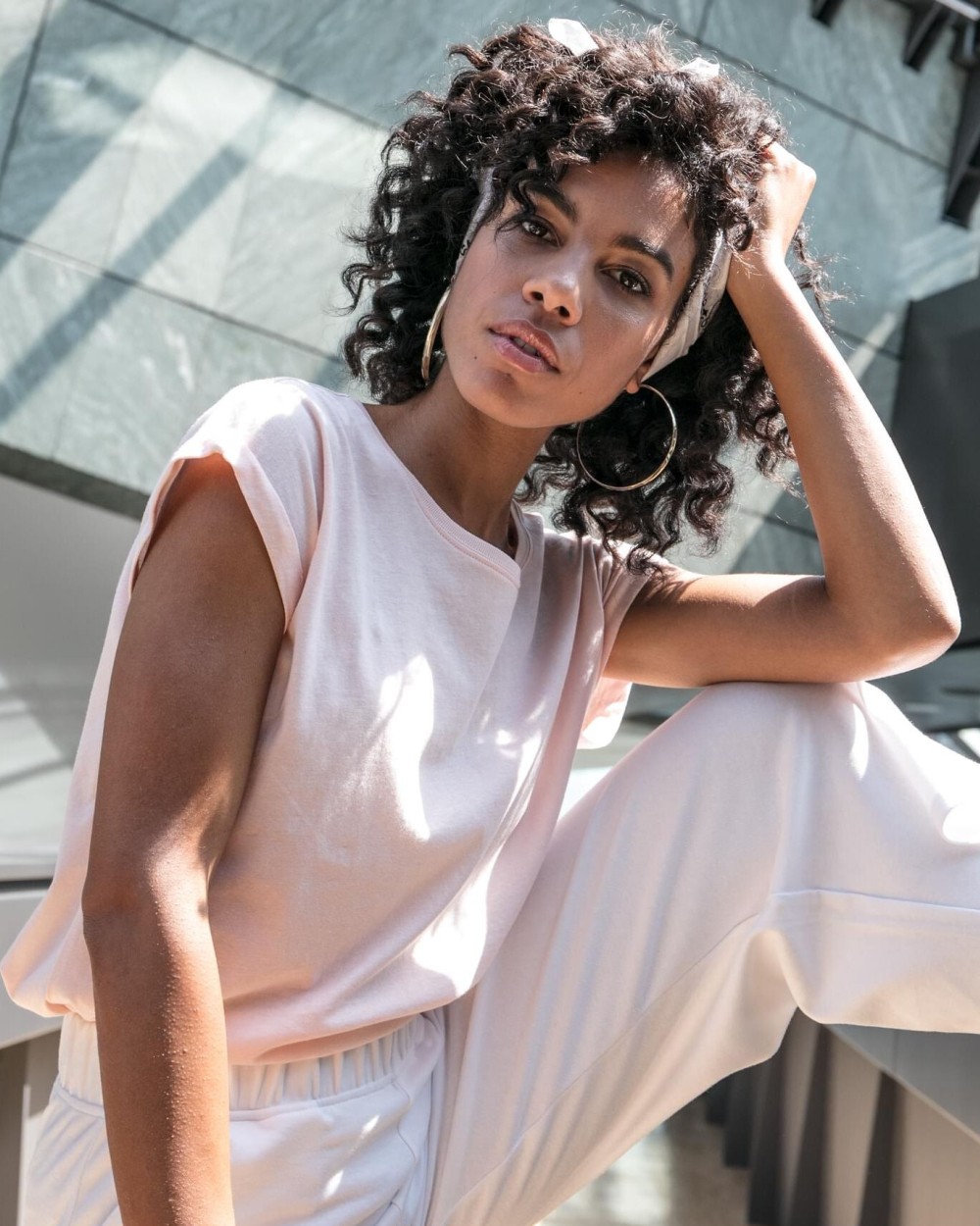 T-shirts BUILD YOUR BRAND LADIES EXTENDED SHOULDER TEE voor bedrukking &amp; borduring