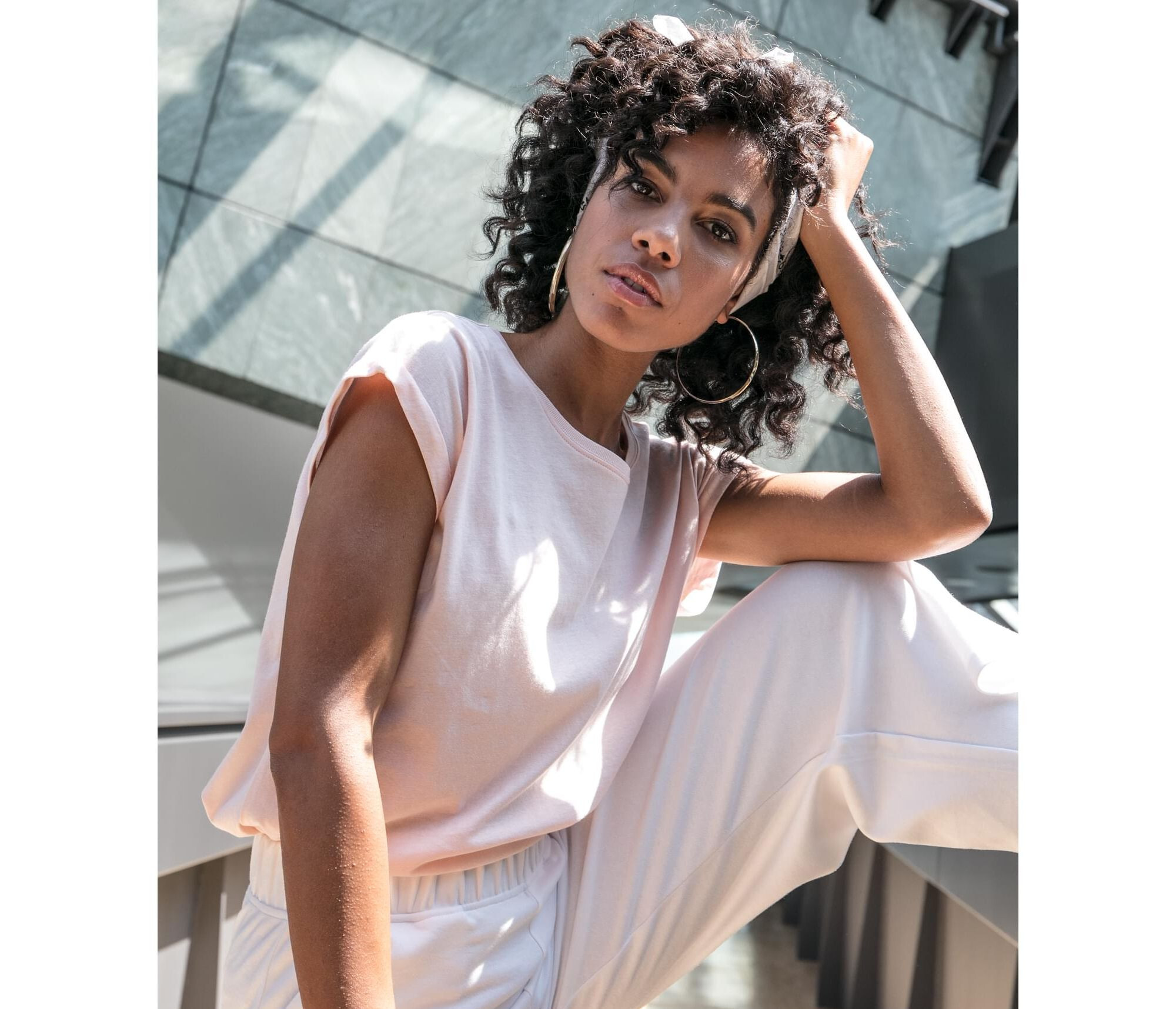 T-Shirts personnalisable BUILD YOUR BRAND LADIES EXTENDED SHOULDER TEE