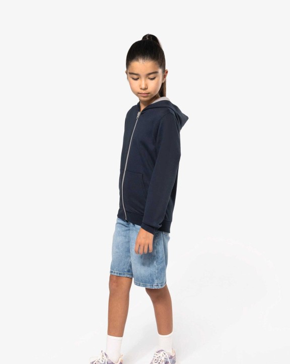 Sweaters & hoodies KARIBAN Kindersweatvest met capuchon voor bedrukking &amp; borduring