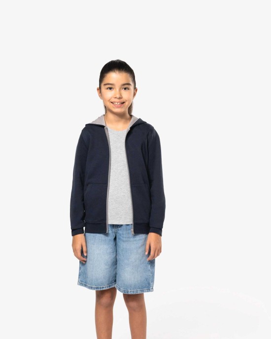 Sweat-shirts personnalisable Kariban Sweat-shirt zippé capuche enfant