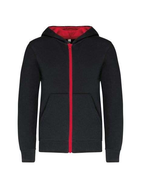 KARIBAN Sweat-shirt zippé capuche enfant /api/colors/b084ccc6-964d-4c40-a33e-0f276869188a personnalisable
