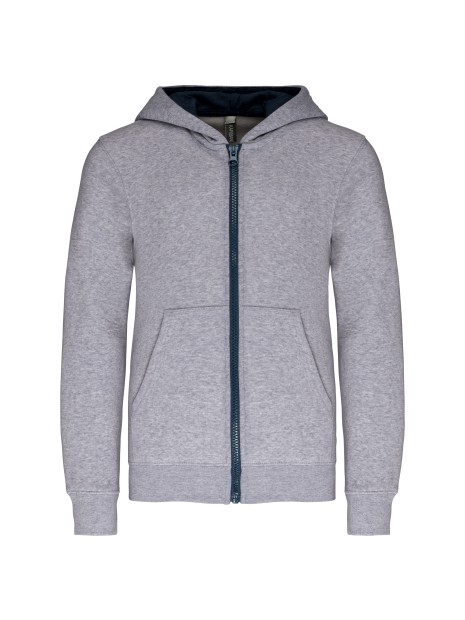 KARIBAN Sweat-shirt zippé capuche enfant /api/colors/1976eb1a-f99c-4dca-a395-73968b964f05 personnalisable