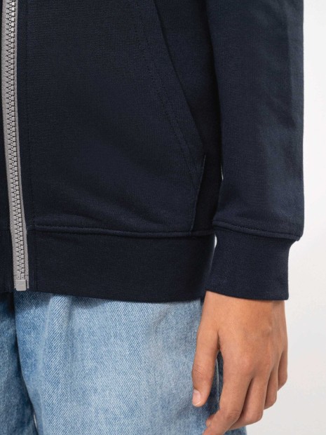 Sweat-shirts à personnaliser KARIBAN Sweat-shirt zippé capuche enfant 