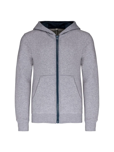 KARIBAN Sweat-shirt zippé capuche enfant /api/colors/1976eb1a-f99c-4dca-a395-73968b964f05 personnalisable