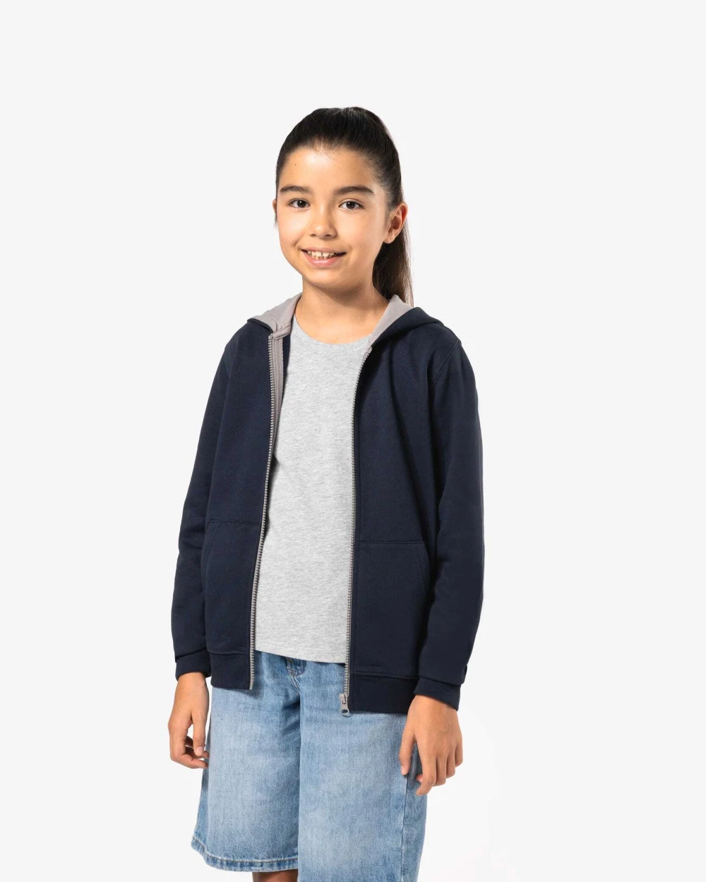 Sweat-shirts personnalisable KARIBAN Sweat-shirt zippé capuche enfant