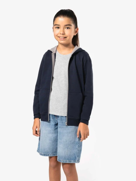 Sweat-shirts à personnaliser KARIBAN Sweat-shirt zippé capuche enfant 