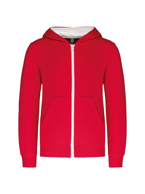 KARIBAN Sweat-shirt zippé capuche enfant /api/colors/b7356eda-6c72-4d03-829c-6a61c9e04b1f personnalisable