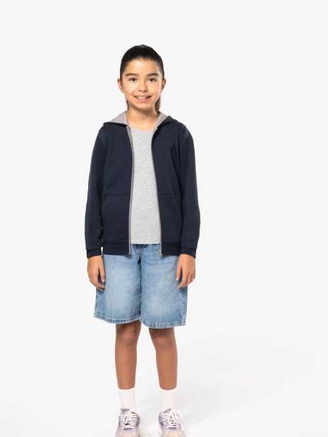Sweat-shirts à personnaliser KARIBAN Sweat-shirt zippé capuche enfant 
