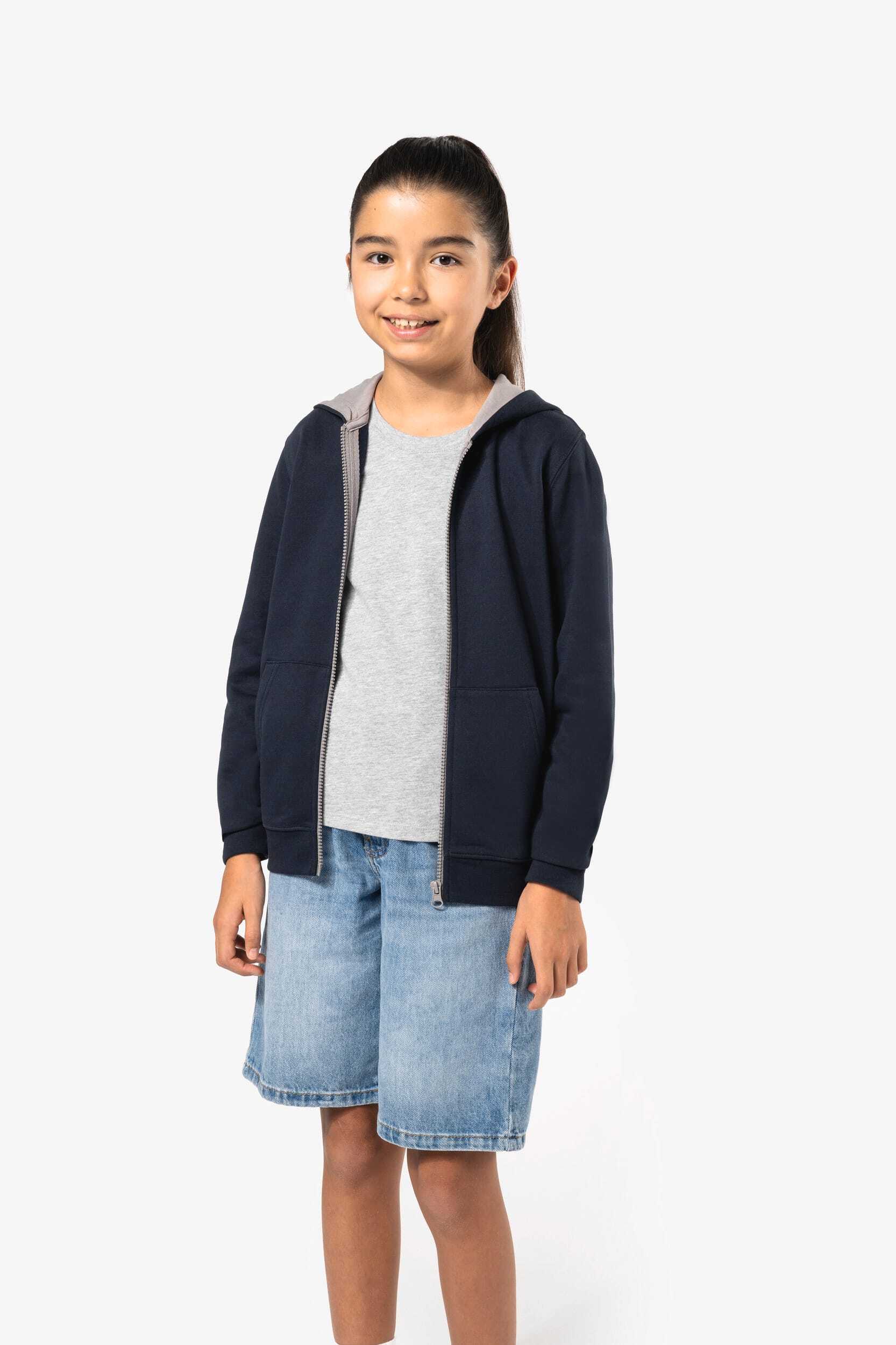 Sweat-shirts personnalisable KARIBAN Sweat-shirt zippé capuche enfant