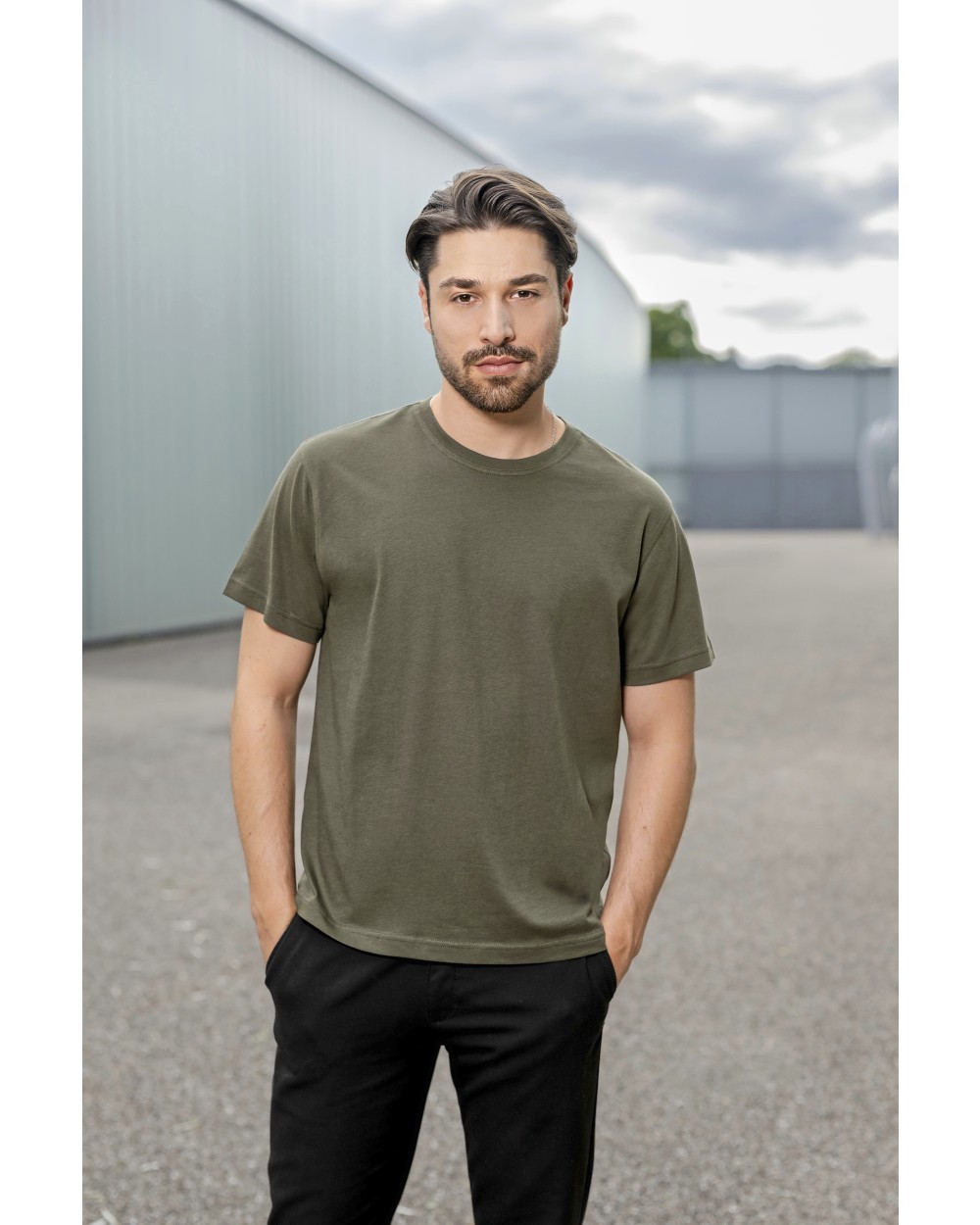 HRM Men´s Organic Heavy Luxury Roundneck Tees T-Shirts personalisierbar