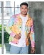 Vestes personnalisable COLORTONE Veste en denim tie-dye