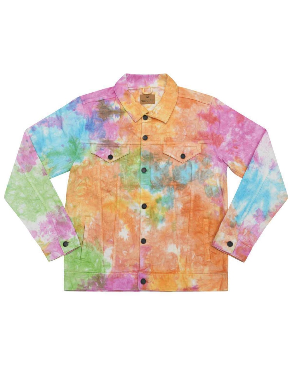 Jassen COLORTONE Tie-dye denim jacket voor bedrukking &amp; borduring