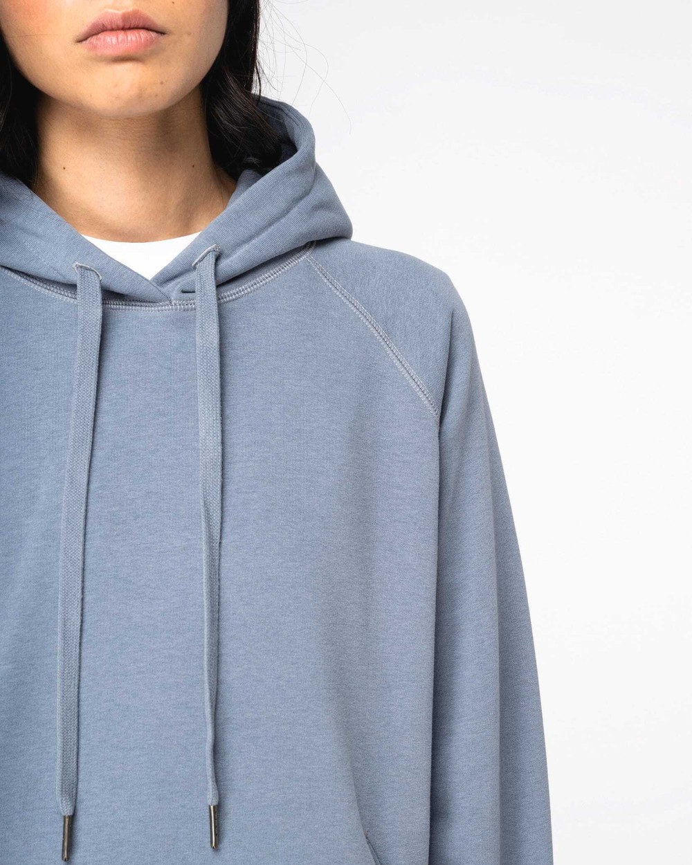 Sweaters & hoodies NATIVE SPIRIT Ecologische damessweater met capuchon en raglanmouwen voor bedrukking &amp; borduring