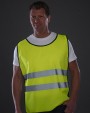 Fluo vestjes YOKO Signalisatie 2 banden hes voor bedrukking &amp; borduring