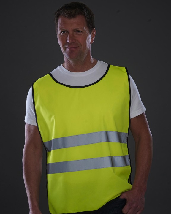 Fluo vestjes YOKO Signalisatie 2 banden hes voor bedrukking &amp; borduring