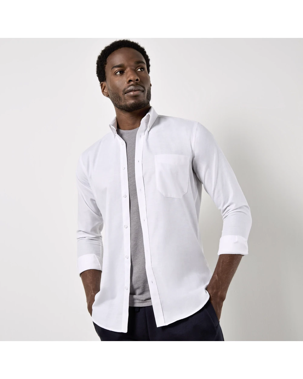Chemises personnalisable KUSTOM KIT Slim Fit Workwear Oxford Shirt