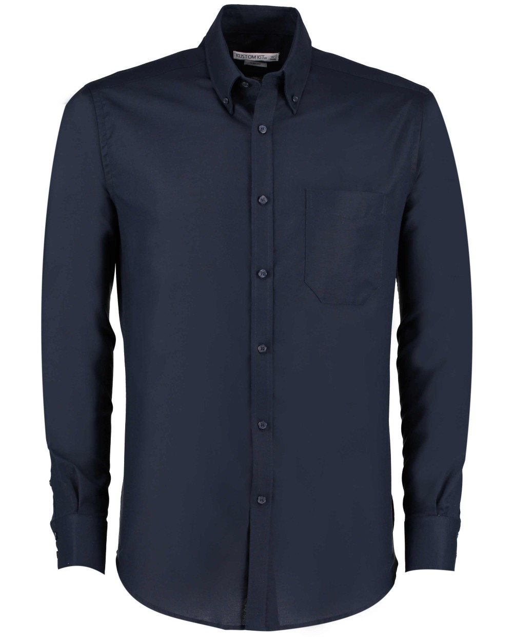 Hemden KUSTOM KIT Slim Fit Workwear Oxford Shirt Long Sleeve voor bedrukking &amp; borduring