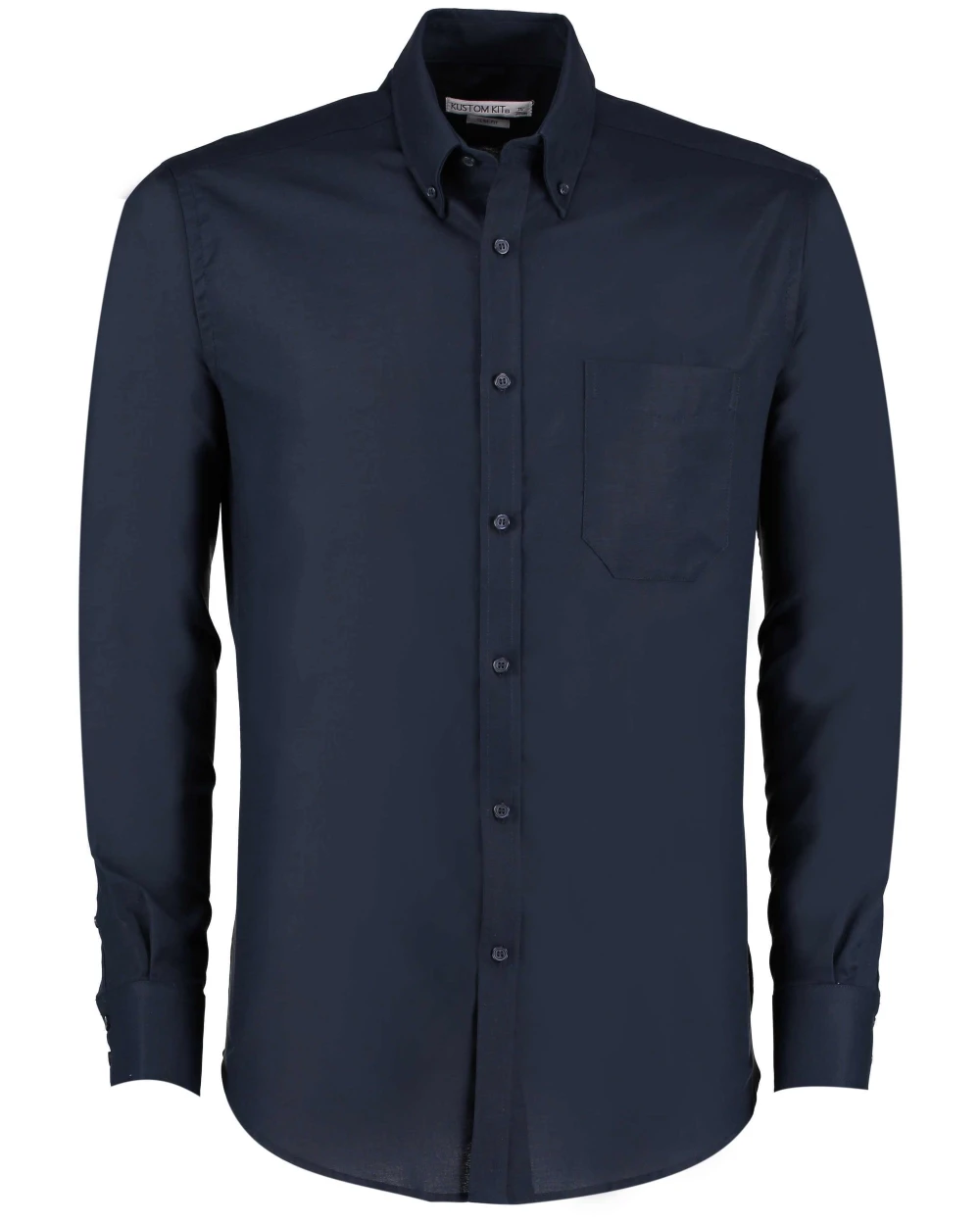 Hemden KUSTOM KIT Slim Fit Workwear Oxford Shirt Long Sleeve voor bedrukking &amp; borduring