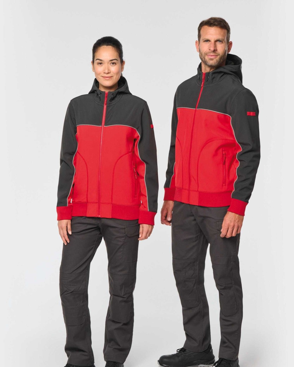 WK. DESIGNED TO WORK 3-lagige Unisex-Softshell-jacke Softshells personalisierbar