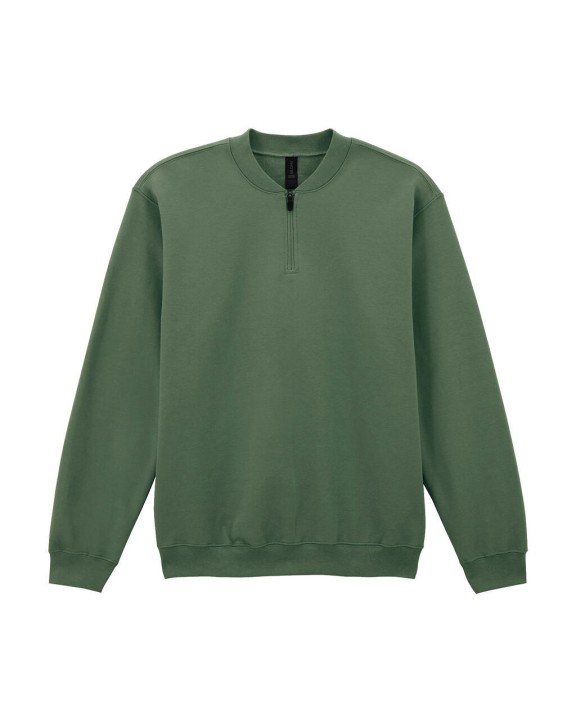 GILDAN Sweatshirt aus Molton 1/4 Reißverschluss Sweatshirts personalisierbar