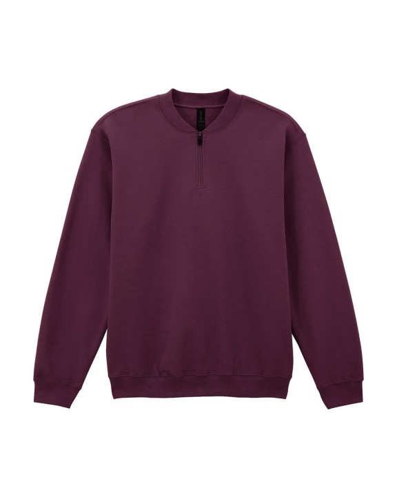 GILDAN Sweatshirt aus Molton 1/4 Reißverschluss Sweatshirts personalisierbar
