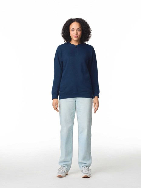 Sweat-shirts à personnaliser GILDAN Sweat-shirt en molleton 1/4 zip 