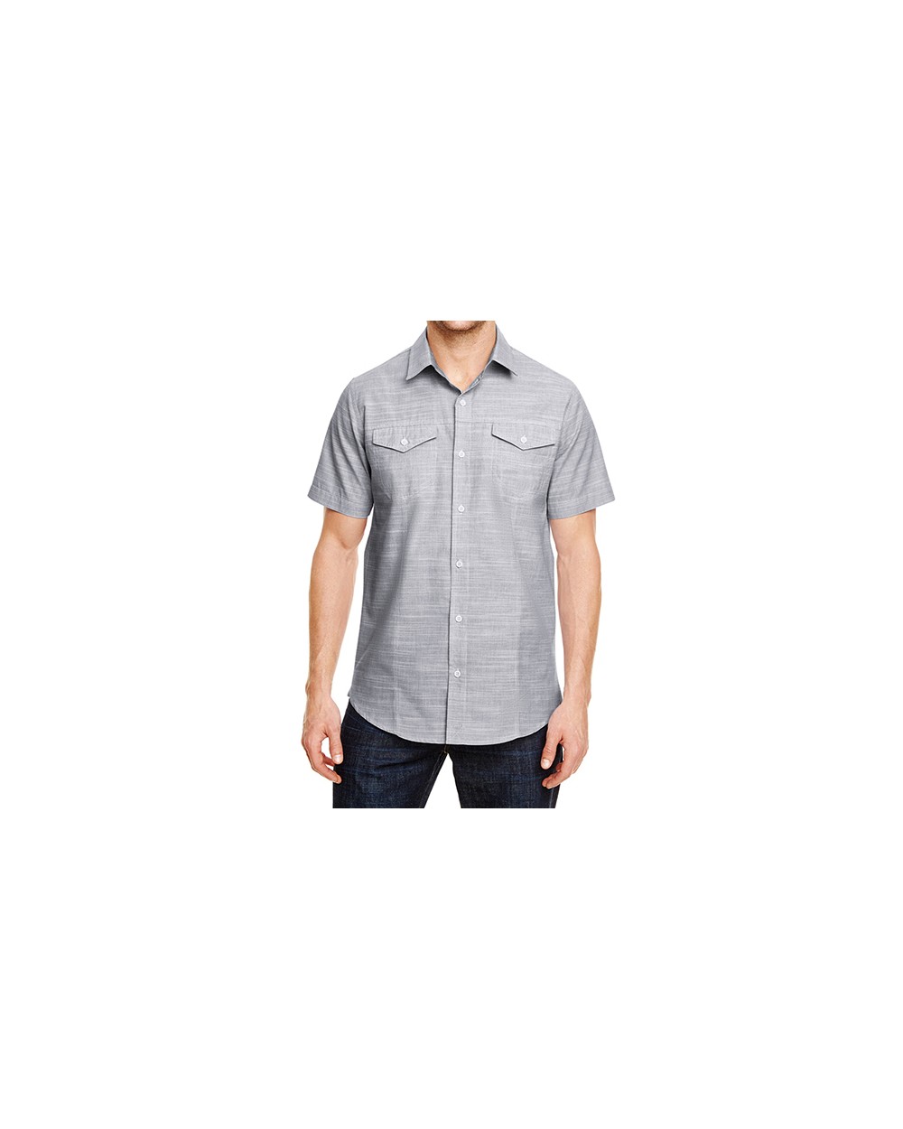 Hemden BURNSIDE Woven Texture Shirt voor bedrukking &amp; borduring