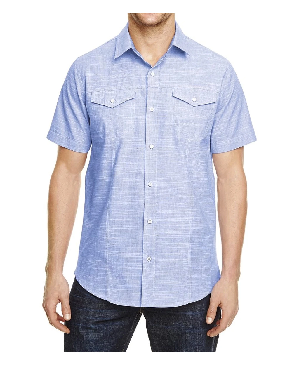Hemden BURNSIDE Woven Texture Shirt voor bedrukking &amp; borduring
