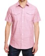 BURNSIDE Woven Texture Shirt Hemden personalisierbar