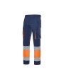 VELILLA TWO-TONE HIGH VISIBILITY MULTI-POCKET TROUSERS Hosen personalisierbar