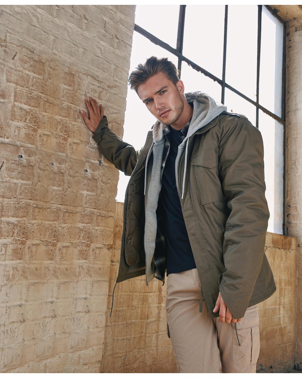 Jassen BUILD YOUR BRAND M65 jacket voor bedrukking &amp; borduring