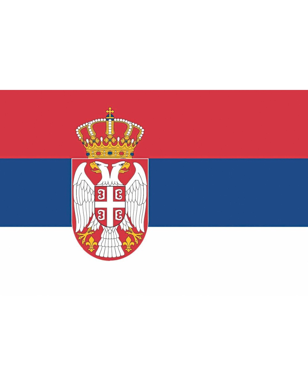 PRINTWEAR Flag Serbia Zubehör personalisierbar