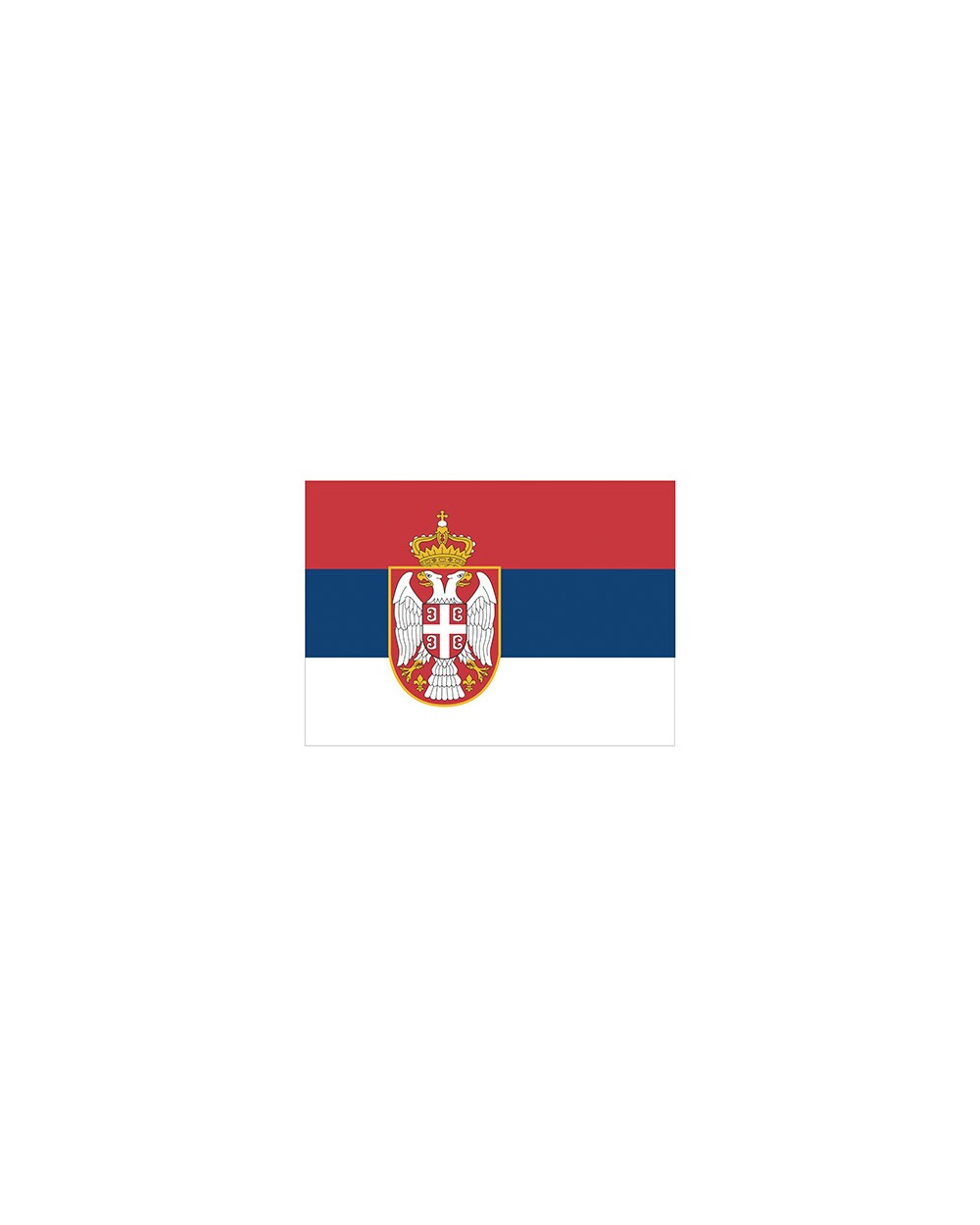 PRINTWEAR Flag Serbia Zubehör personalisierbar