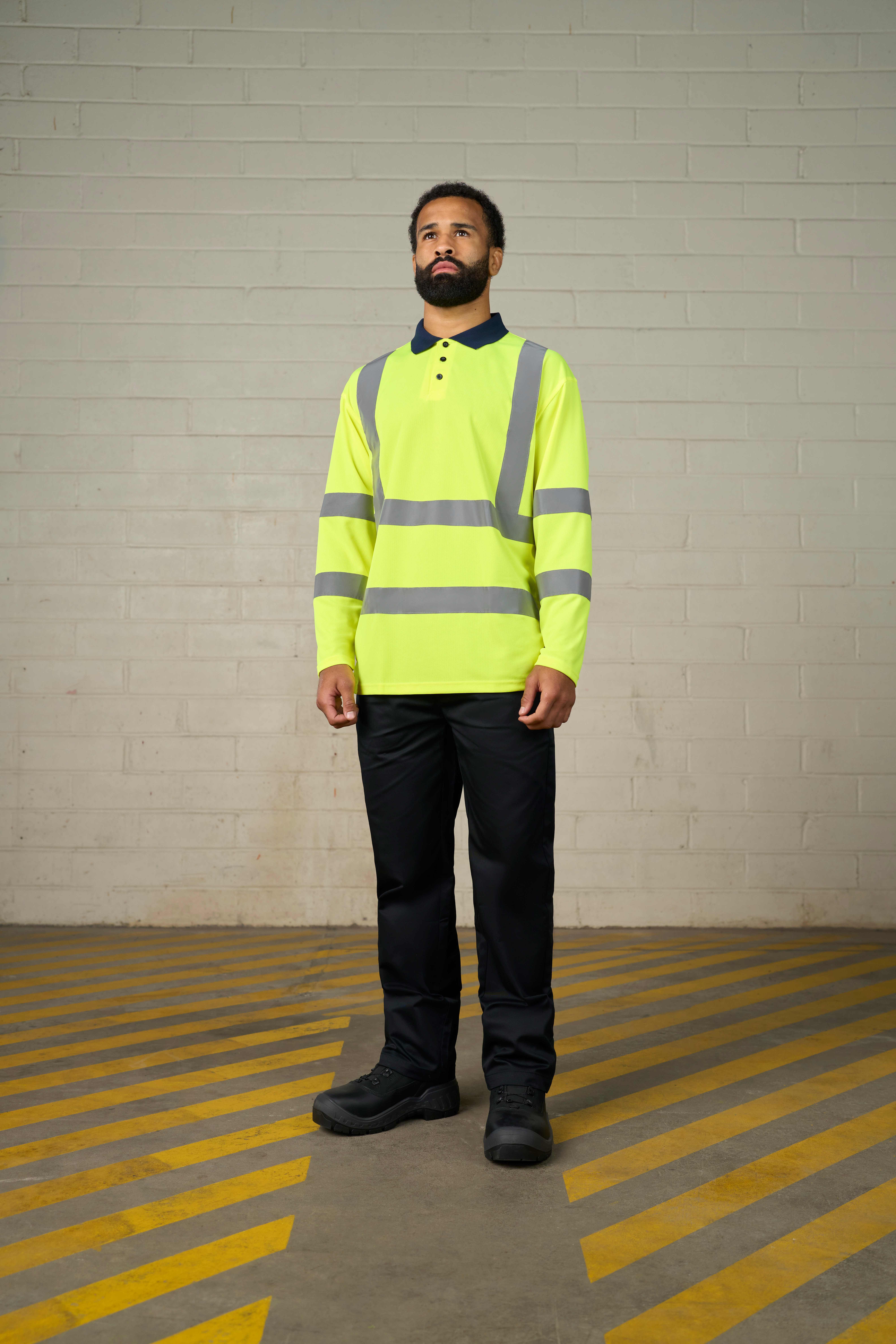 Polos personnalisable PRO RTX Polo manches longues à visibilité renforcée