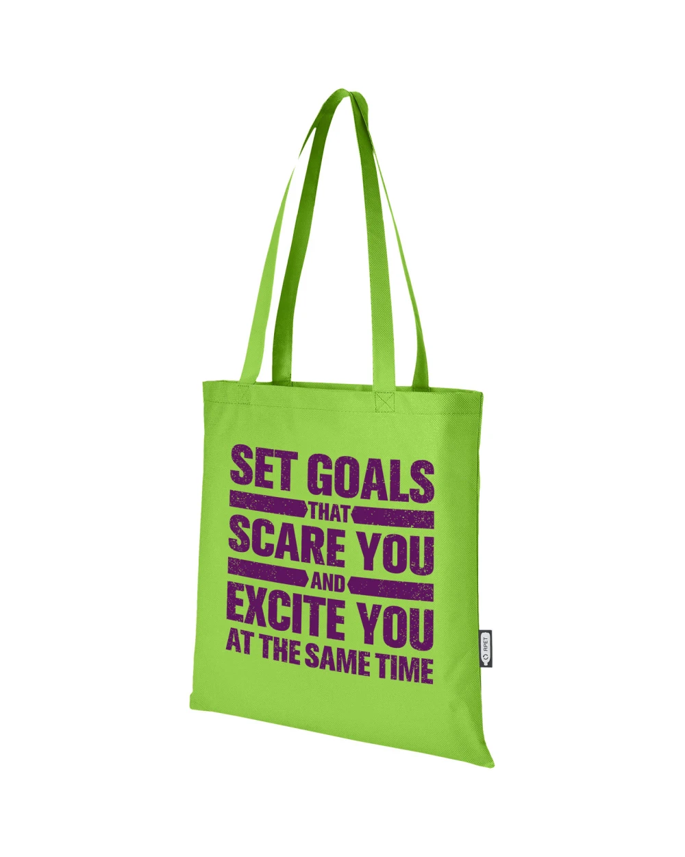 Tote bags personnalisable 4DO Sac shopping convention Zeus de 6 L non tissé recyclé certifié GRS