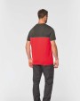 WK. DESIGNED TO WORK Zweifarbiges umweltfreundliches Unisex-T-Shirt mit kurzen Ärmeln T-Shirts personalisierbar