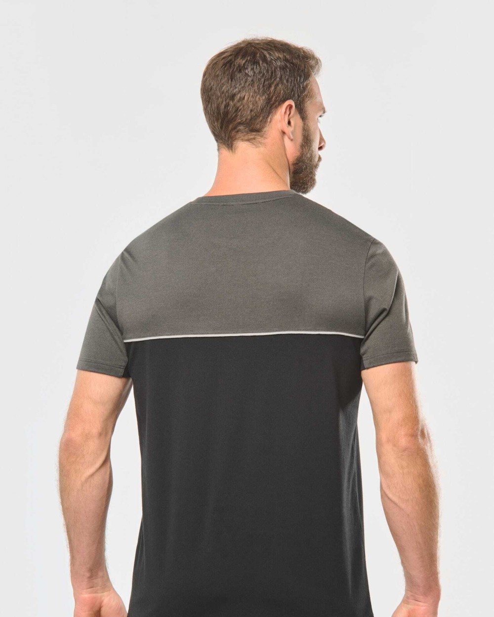 T-shirts WK. DESIGNED TO WORK Ecologisch tweekleurig uniseks T-shirt met korte mouwen voor bedrukking &amp; borduring