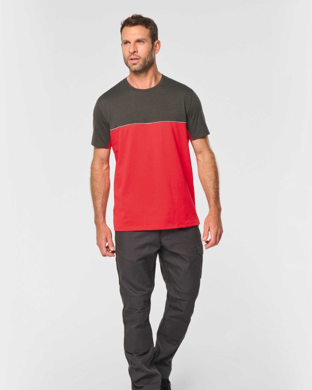 T-Shirts personnalisable WK. DESIGNED TO WORK T-shirt bicolore écoresponsable manches courtes unisexe