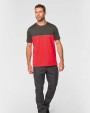 WK. DESIGNED TO WORK Zweifarbiges umweltfreundliches Unisex-T-Shirt mit kurzen Ärmeln T-Shirts personalisierbar