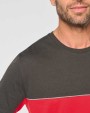 WK. DESIGNED TO WORK Zweifarbiges umweltfreundliches Unisex-T-Shirt mit kurzen Ärmeln T-Shirts personalisierbar